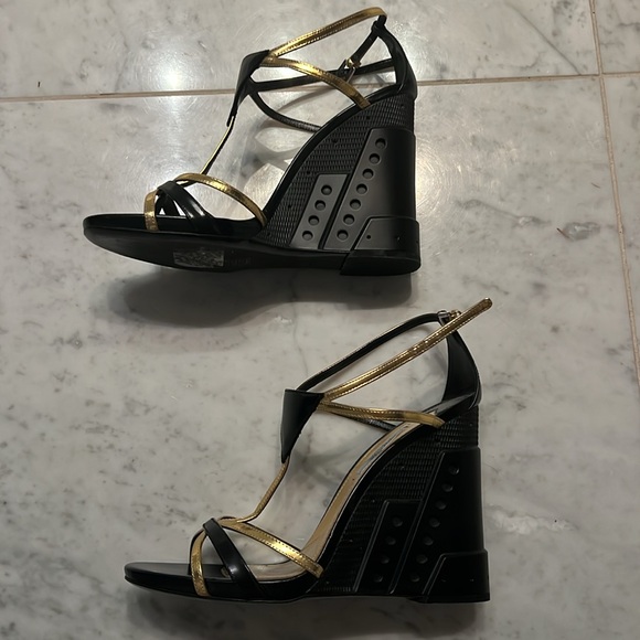 Prada Strap Wedge Sandal - Picture 13 of 14